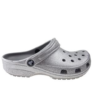 Klapki Crocs Classic Glitter Clog 205942-040 silver