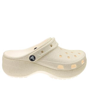 Klapki Crocs Classic Platform Glitter Clog W 207241-0WV chalk