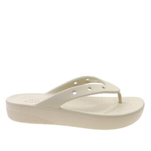 Japonki Crocs Classic Platform Flip 207714-2Y2 bone