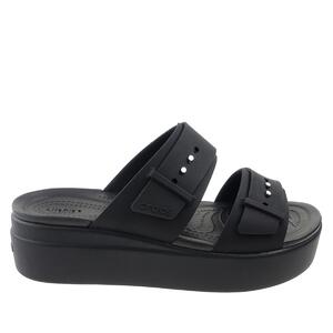 Klapki Crocs Brooklyn Buckle Low Wedge 207431-001 black
