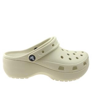 Klapki Crocs Classic Platform Clog W 206750-2Y2 bone