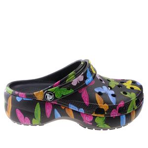 Klapki Crocs Classic Platform Graphic clog 207239-0ZK butterfly/black