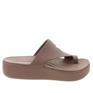Japonki Crocs Getaway Platform Toe Loop 210834-0LF truffle