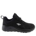 czarne skórzane i materiałowe buty OBDL251 4F obuwie sportowe 4F