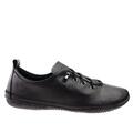 czarne skórzane buty 032654 Venezia półbuty damskie Venezia