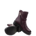 skórzane buty A7159-23/00-7 Maciejka Maciejka 7159-23 bordowy