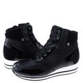 czarne lakierowane buty 08-0409-001 NIK - Giatoma Niccoli lewy i prawy profil