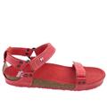 czerwone nubukowe buty 07-0095-027 NIK - Giatoma Niccoli zewnętrzny profil