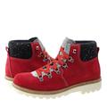 czerwone welurowe buty Merano 815 Rosso Olang trzewiki młodzieżowe Olang