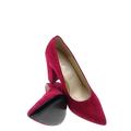 czerwone welurowe buty 9119-1432 Sala Sala 9119-1432 malinowy