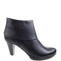 czarne skórzane buty 25460 Tamaris zewnętrzny profil