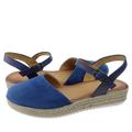 granatowe welurowe buty 03065-17 Maciejka sandały damskie Maciejka