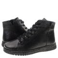 skórzane buty V474-01689-01BLA Venezia obuwie zimowe Venezia
