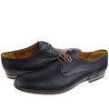 czarne skórzane buty C4823-M Conhpol lewy i prawy profil