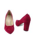 czerwone welurowe buty 9119-1432 Sala buty Sala sklep