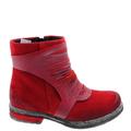 czerwone welurowe buty 2588 Maciejka zewnętrzny profil