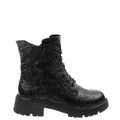skórzane buty V442-00817-01BLA Venezia trzewiki damskie Venezia