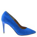 niebieskie welurowe buty 2623-69 Badura czółenka Badura