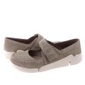 beżowe nubukowe buty Tri Amanda 26124160 Clarks lewy i prawy profil