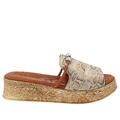 skórzane buty B046LEBEOBK043 Venezia klapki damskie Venezia
