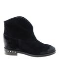 czarne welurowe buty 7824-69-M Badura badura 7824