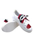białe skórzane buty 6370-69 Badura Badura sportowe