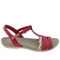 czerwone nubukowe buty 26123892 Clarks zewnętrzny profil
