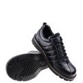 czarne skórzane buty 7206-41 Wojas widoczna podeszwa i wewnętrzny profil