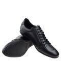 czarne skórzane buty 7004-51 Wojas widoczna podeszwa i wewnętrzny profil