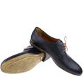 czarne skórzane buty C4823-M Conhpol widoczna podeszwa i wewnętrzny profil